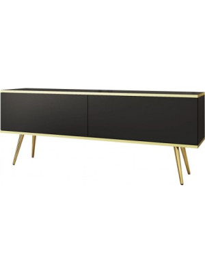 Szafka RTV ORO R-135 czarny na nóżkach