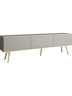 Szafka RTV ORO R-175 szary na nóżkach