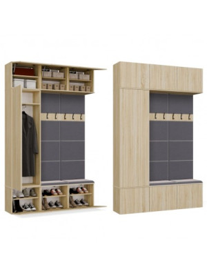 Garderoba HAGA III/1Sz2W DĄB SONOMA + 2x Wieszak