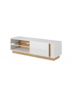 STOLIK RTV ADAM 2 138 BIEL POŁYSK/DĄB ARTISAN