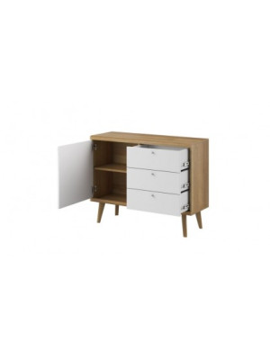 KOMODA POLO PKSZ107 DĄB RIVIERA/BIEL
