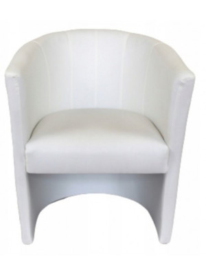 FOTEL KLUBOWY CLUB, HOKER pufa SALON PUB BIAŁY