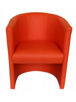 FOTEL KLUBOWY CLUB, HOKER pufa SALON PUB POMARAŃCZ