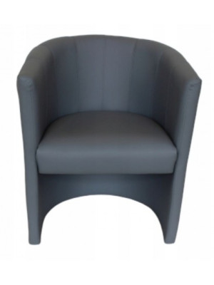 FOTEL KLUBOWY CLUB, HOKER pufa SALON PUB SZARY