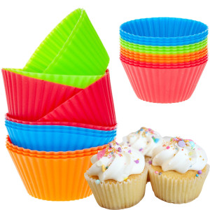 DD47 FOREMKI SILIKONOWE FORMY DO BABECZKEK MUFFINY ZESTAW 12 SZT DO PIECZENINA