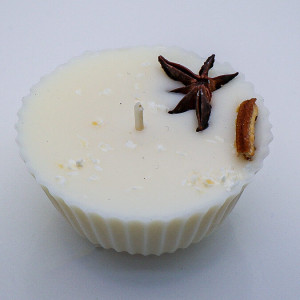 La Luz Świeca sojowa naturalna - Babeczka pomarańczowa, winietka gratis! - Natural