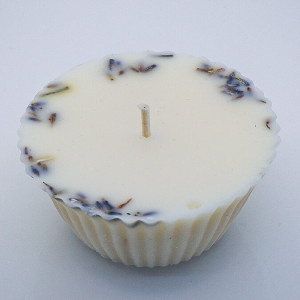 La Luz Świeca sojowa naturalna - Babeczka lawendowa, winietka gratis! - Natural