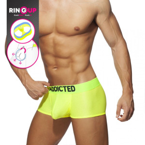 Addicted Bokserki neonowe z C-Ringiem AD952 C-31 jaskrawożółte