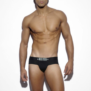 ES Collection Klasyczne slipy premium z Modalu z PUSH UP UN115 C-10 czarne