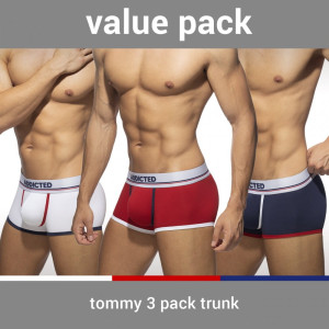 Addicted Trójpak bokserek męskich Tommy AD1009P