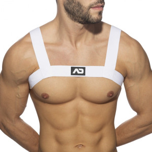 Harness Addicted- Prosta gumowa uprząż ADF104 C-01 Biała