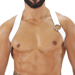 TOF Paris Party Boy Elastic Harness H0018B biały