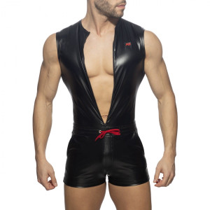 Addicted Gumowy kombinezon body - szorty ADF181 C-10