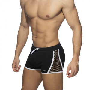 Addicted Szorty z PUSH UP ADF169 C-01 białe paski
