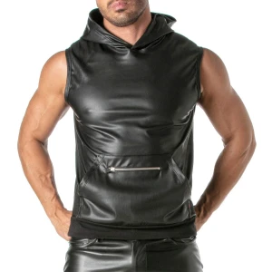 TOF Paris Kinky Bezrękawnik z kapturem TOF341N