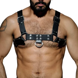 Addicted Skórzana uprząż - harness H ADF30 C-10 czarna