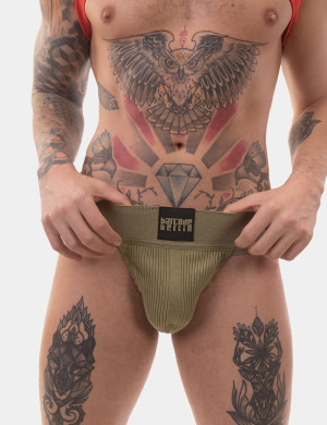 Barcode Jockstrap Sergey Pop 92155 C-637 zgniła zieleń