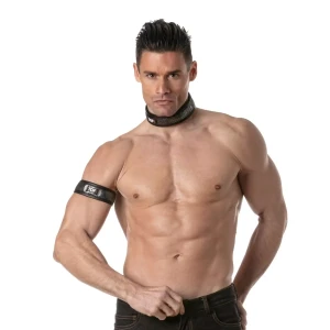 TOF Paris 3D Armband Silver opaska na ramię TOF471AMLXL czarno-szara