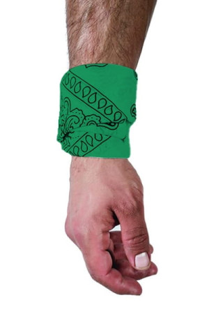 Mister B Hanky Green chusta bandana zielona