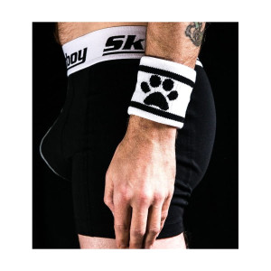 Dog Paw Sk8erboy Headband Opaska biało-czarna