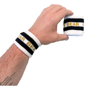Barcode Opaska Bear 92067 c-226 biało, czarno, złota