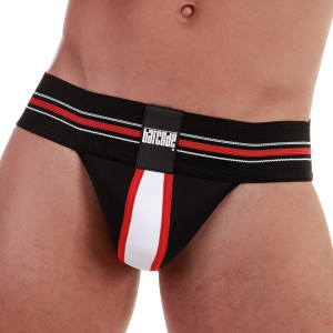 Barcode Jockstrap Denis 91689 C-143 czarny/biały/czerwony