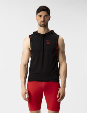Barcode Hoody Malakai- męski bezrękawnik 92359 C-100 czarny