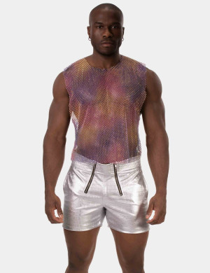 Barcode Tank Top Bling 92384- róż