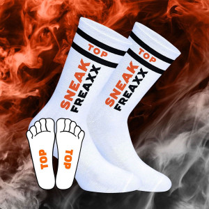 SneakFreaxx skarpety z neonowym napisem TOP