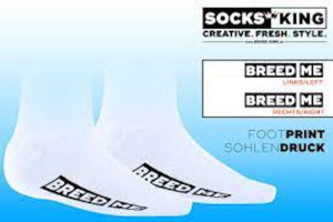 SneakFreaxx skarpety z napisem BREED ME