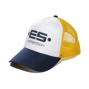 ES Collection Czapka bejsbolowa z logo CAP003 C-09 granatowo-żółta
