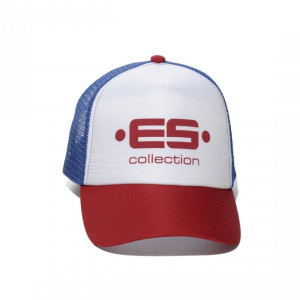 ES Collection Czapka bejsbolowa z logo CAP003 C-06 czerwono-niebieska
