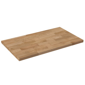 Uniwersalny blat do szafki łazienkowej lub konsoli naturalny dębowy drewno 46 x 80 cm