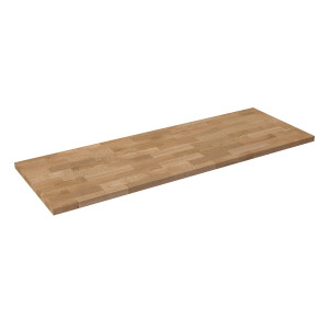 Uniwersalny blat do szafki łazienkowej lub konsoli naturalny dębowy drewno 46 x 160 cm