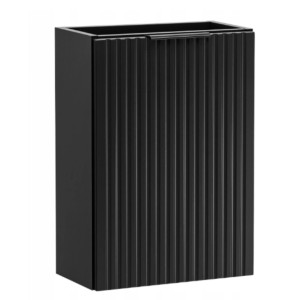 Szafka wisząca pod umywalkę czarna ryflowany front 40 x 22 cm ASTROS Black