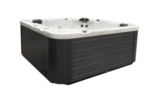 JACUZZI OGRODOWE PREMIUM WANNA  SPA 5-OSOBOWA WHITE OBUDOWA BROWN 195x195 CM