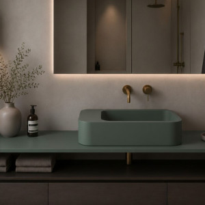 Massi Blat łazienkowy betonowy PRISMA Classic Lawendowy | Różne kolory | Różne rozmiary : Kolor - Turkusowy, Rozmiar - 180 x 60 cm