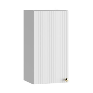 Szafka łazienkowa wisząca górna/boczna biała ryflowany front  30 x 25 cm UMBRIA white