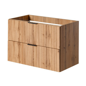 Szafka wisząca  podumywalkowa w kolorze naturalnego drewna 80 x 46 cm ASTROS Light oak