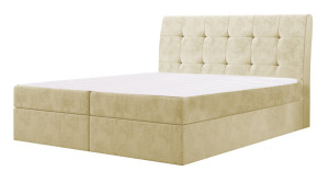 Łóżko kontynentalne HAMAR ecru monolith 140 x 200