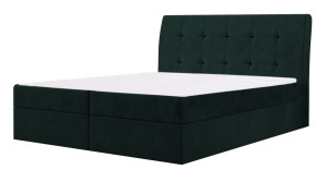 Łóżko kontynentalne HAMAR zielone monolith 160 x 200