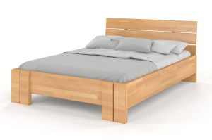 Łóżko drewniane Arhus High BC Buk 160 x 200