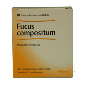 GUNA SpA Fucus Compositum 10 Fiale Da 2,2ml - Medicinale Omeopatico per il Controllo del Peso