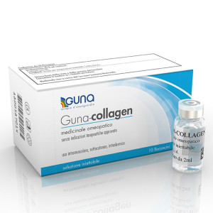 GUNA SpA Guna-Collagen 10 Flaconcini da 2ml - Medicinale Omeopatico, Trattamento Naturale, Benessere Articolare