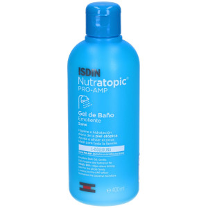 ISDIN Srl Isdin Nutratopic PRO-AMP Gel da Bagno Emolliente 400 ml – Gel Idratante per Pelle Atopica e Dermatite