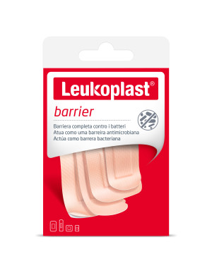ESSITY ITALY SpA Leukoplast Barrier Cerotti Antibatterici - 30 Pezzi Assortiti - Protezione e Cura delle Ferite