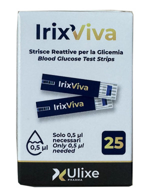 ULIXE PHARMA Srl IRIX VIVA Strisce Reattive Glicemia, 25 Pezzi