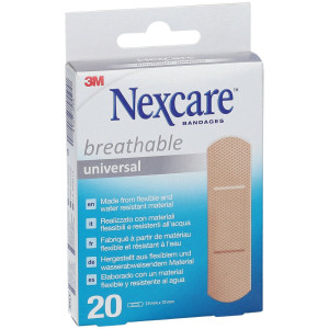 3M Nexcare Universal Breathable 19 x 72 mm, 20 Pezzi