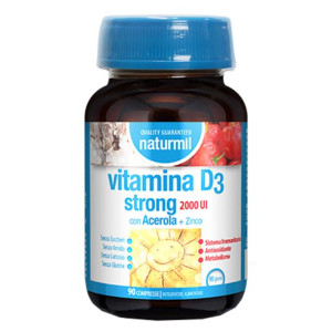 DIETMED ITALIA Srl Naturmil Vitamina D3 Strong – Integratore Alimentare 90 Compresse, Supporto Immunitario e Osseo