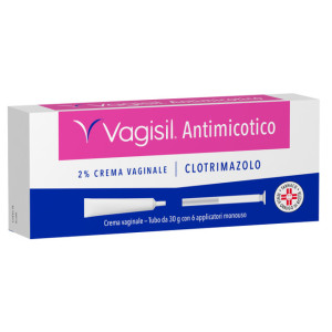 COMBE ITALIA Srl Vagisil Antimicotico Clotrimazolo 2% - Crema Vaginale 30g + 6 Applicatori